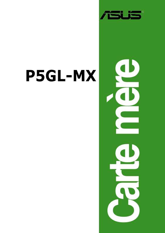 Guide utilisation  ASUS P5GL-MX  de la marque ASUS