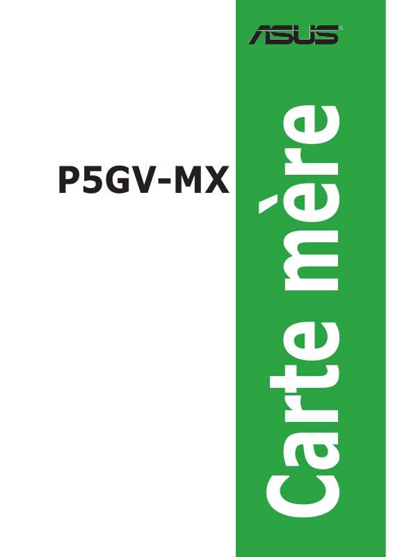 Guide utilisation  ASUS P5GV-MX  de la marque ASUS