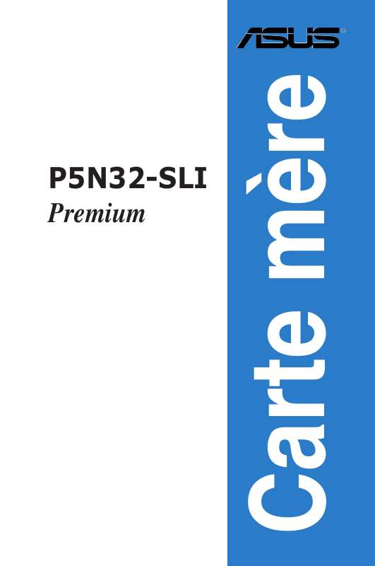 Guide utilisation  ASUS P5N32-SLI PR  de la marque ASUS