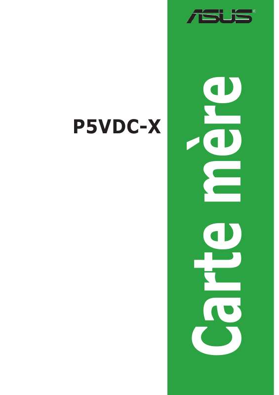 Guide utilisation  ASUS P5VDC-X  de la marque ASUS