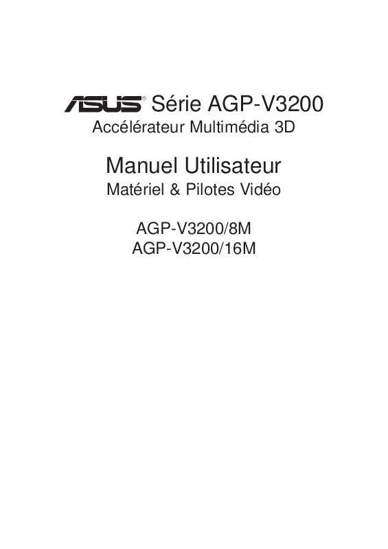 Guide utilisation  ASUS V3200SE  de la marque ASUS