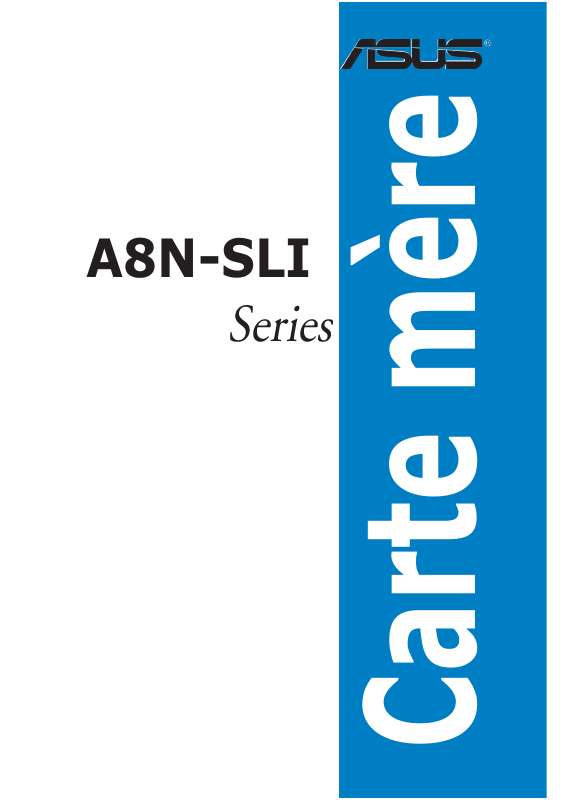 Guide utilisation ASUS A8N-SLI  de la marque ASUS