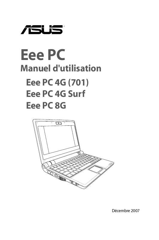 Guide utilisation ASUS EEE PC 4G SURF  de la marque ASUS