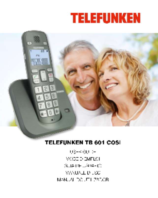 Guide utilisation TELEFUNKEN TB 601 COSI  de la marque TELEFUNKEN