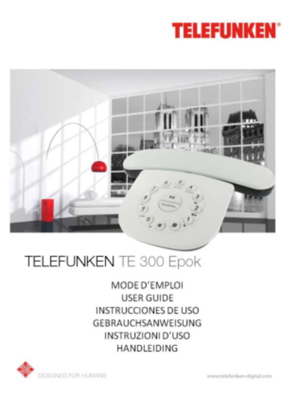 Guide utilisation TELEFUNKEN TE301 EPOK  de la marque TELEFUNKEN