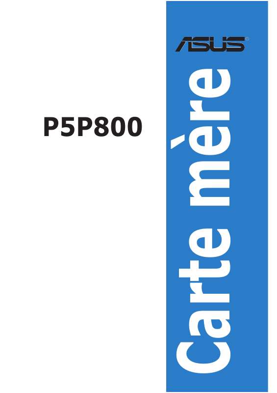 Guide utilisation ASUS P5P800  de la marque ASUS