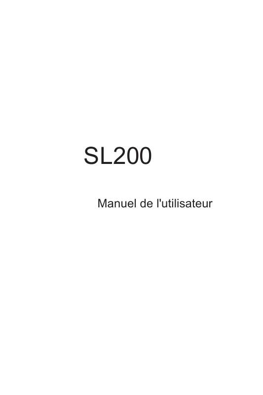 Guide utilisation  ASUS SL200  de la marque ASUS