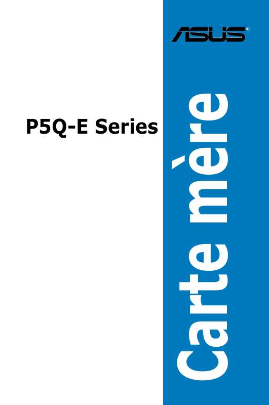 Guide utilisation ASUS P5Q-E  de la marque ASUS