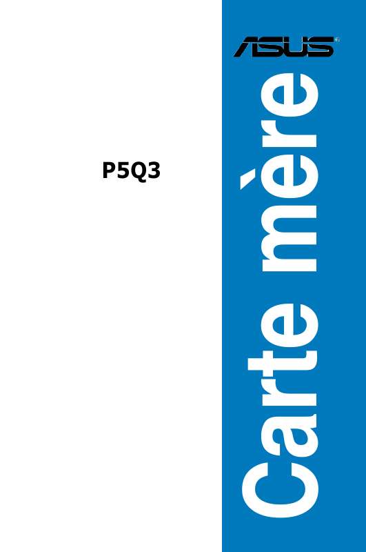 Guide utilisation ASUS P5Q3  de la marque ASUS