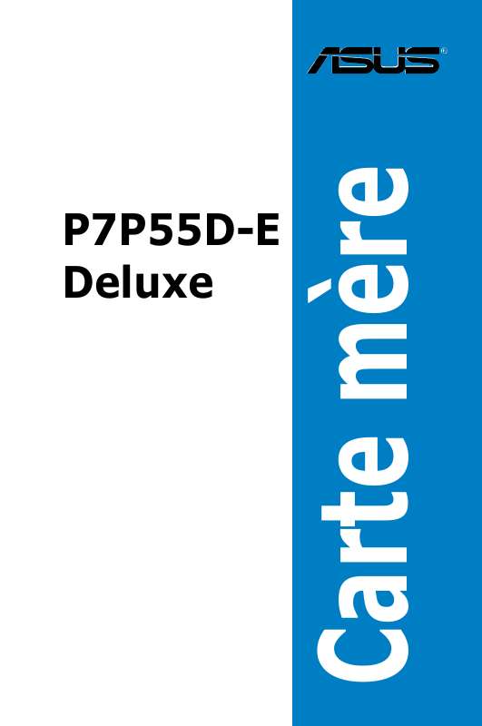 Guide utilisation ASUS P7P55D-E DELUXE  de la marque ASUS