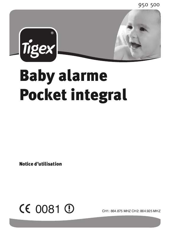 Guide utilisation  TIGEX BABY ALARME POCKET INTEGRAL  de la marque TIGEX