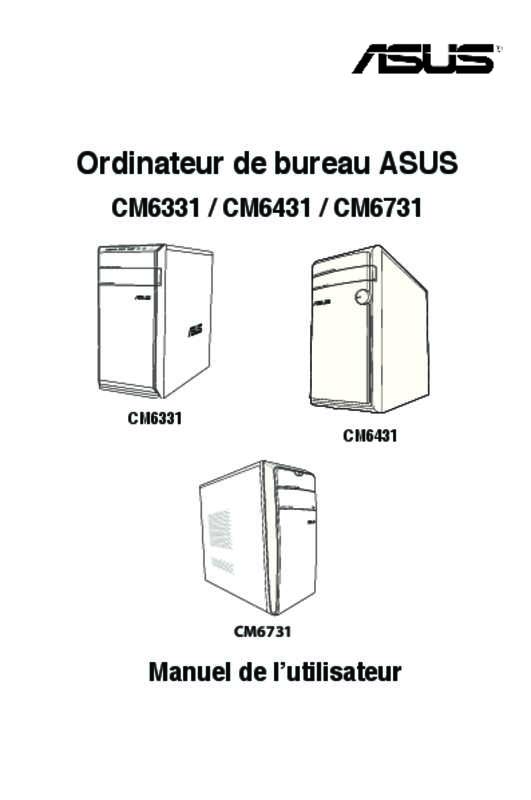 Guide utilisation ASUS CM6431-FR035S  de la marque ASUS