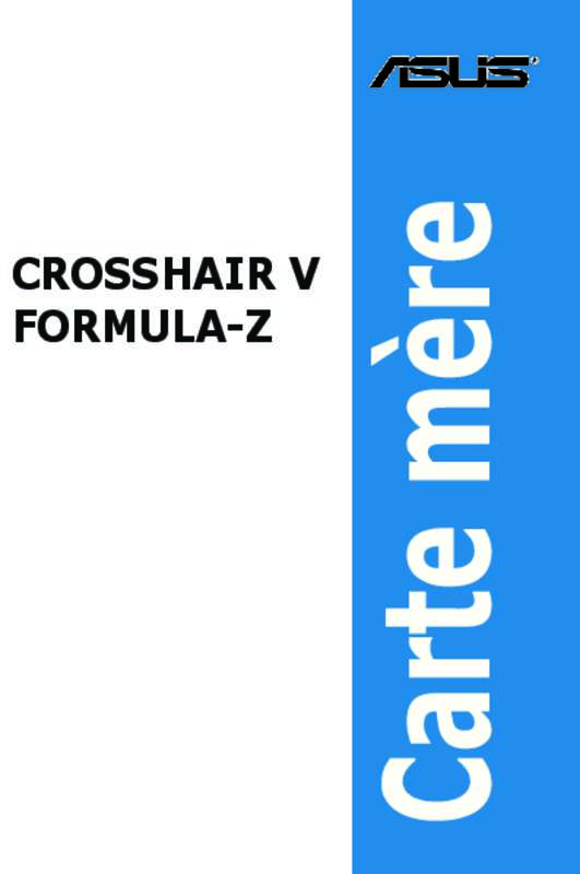 Guide utilisation ASUS CROSSHAIR V FORMULA Z  de la marque ASUS