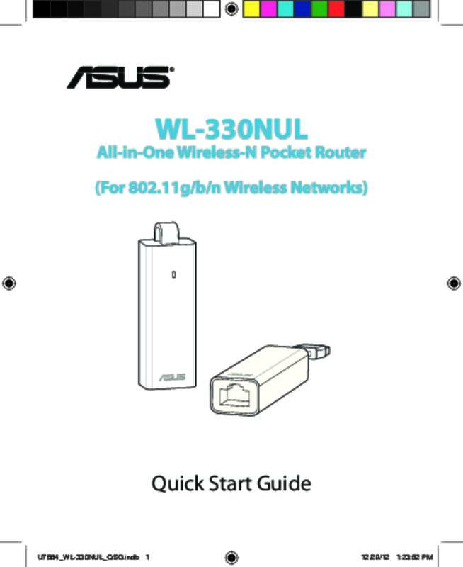 Guide utilisation ASUS WL-330NUL  de la marque ASUS