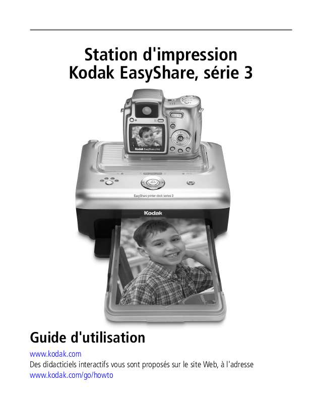 Guide utilisation KODAK STATION D'IMPRESSION EASYSHARE SÉRIE 3  de la marque KODAK