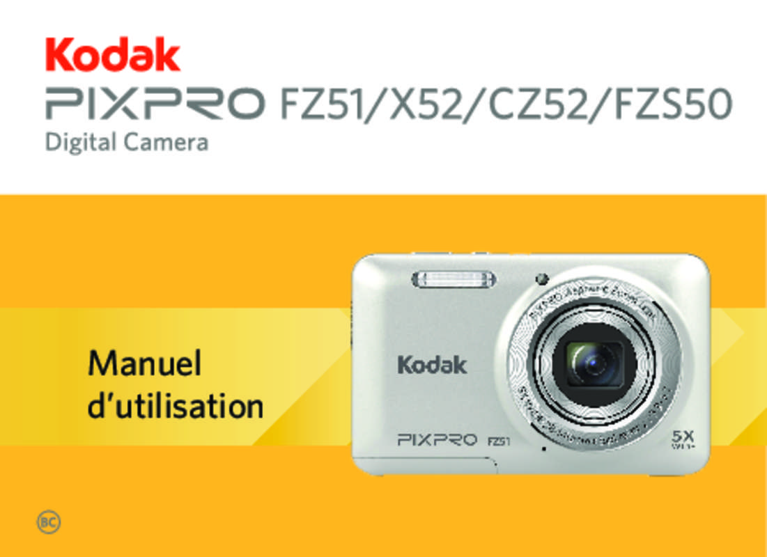 Guide utilisation KODAK X52  de la marque KODAK