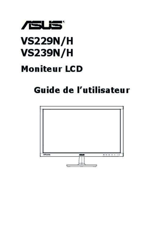 Guide utilisation ASUS VS239HV  de la marque ASUS