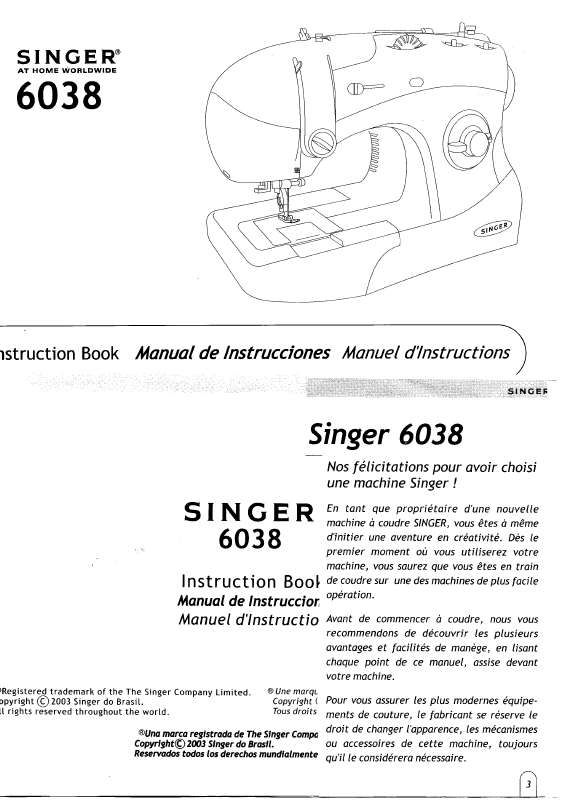 Notice d'utilisation - SINGER FER A REPASSER SI2418C - SINGER - Manuel et  mode d'emploi