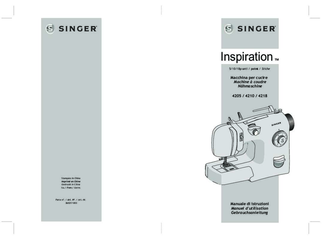 Guide utilisation SINGER 4218_  de la marque SINGER