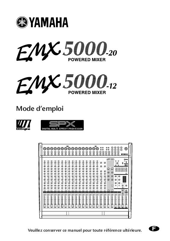 Guide utilisation  YAMAHA EMX5000  de la marque YAMAHA