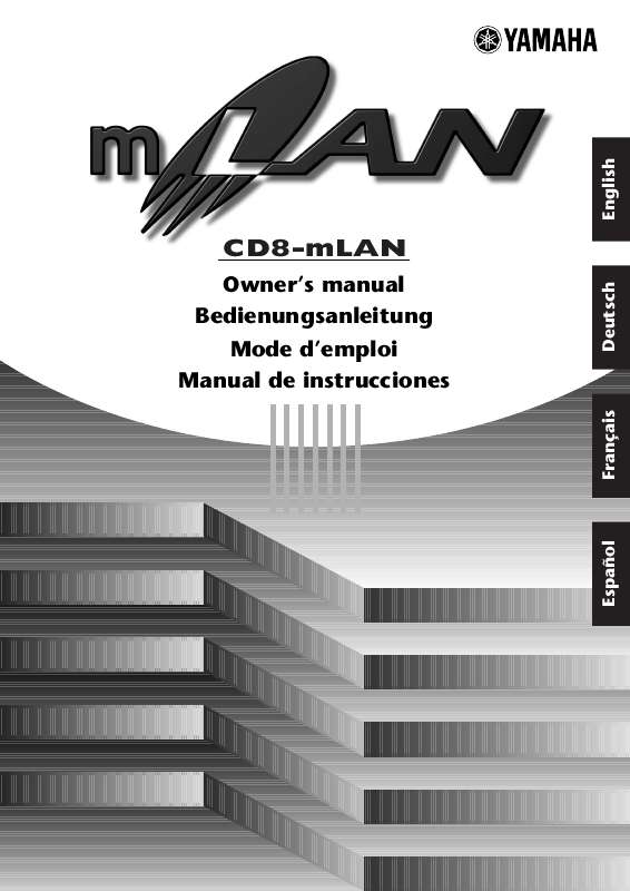 Guide utilisation YAMAHA CD8-MLAN  de la marque YAMAHA