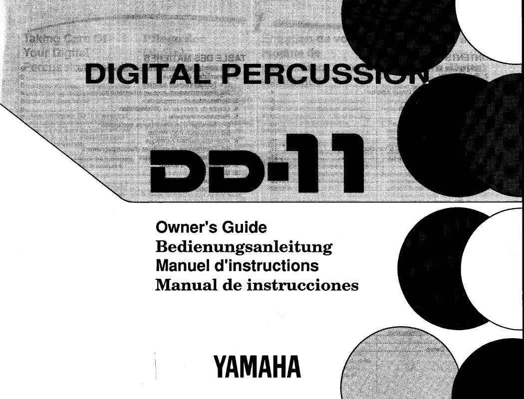 Guide utilisation YAMAHA DD-11  de la marque YAMAHA