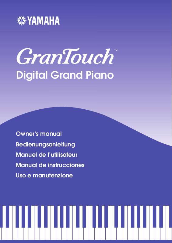 Guide utilisation  YAMAHA GRANTOUCH DIGITAL GRAND PIANO  de la marque YAMAHA