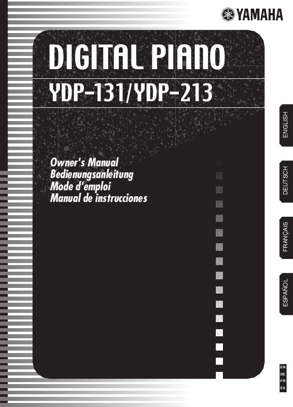Guide utilisation YAMAHA YDP-131-YDP-213  de la marque YAMAHA