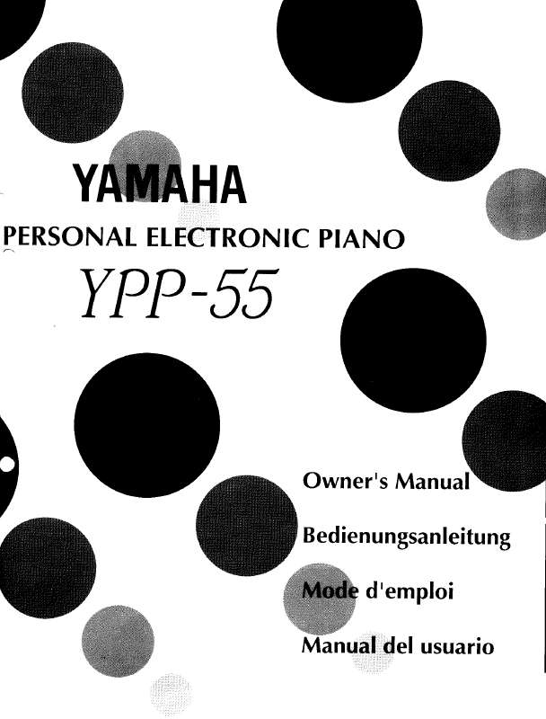 Guide utilisation YAMAHA YPP-55  de la marque YAMAHA