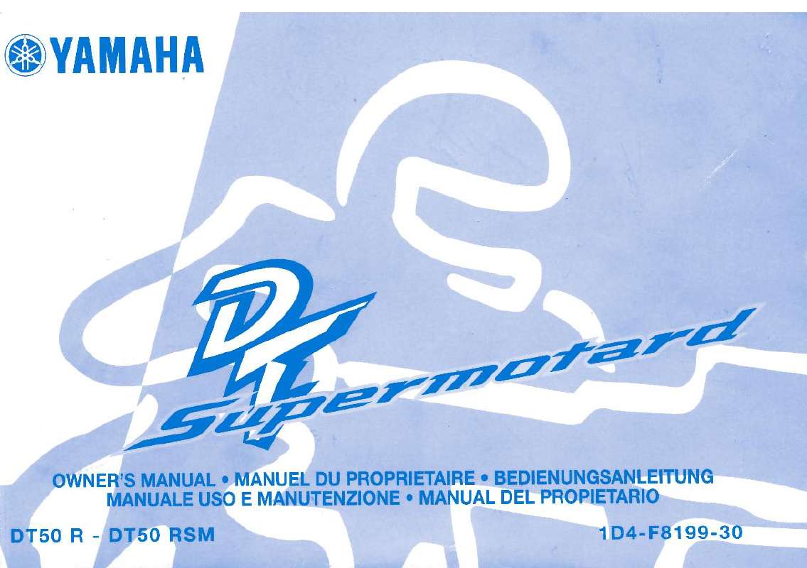 Guide utilisation  YAMAHA DT50 RSM  de la marque YAMAHA
