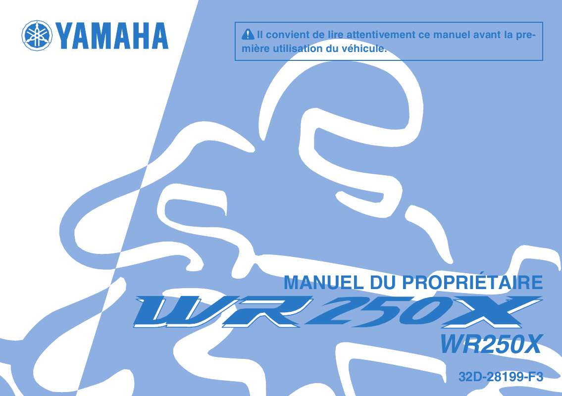 Guide utilisation  YAMAHA WR250X  de la marque YAMAHA
