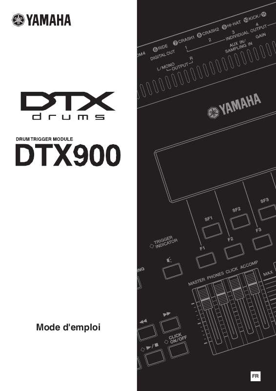 Guide utilisation YAMAHA DTX-900  de la marque YAMAHA