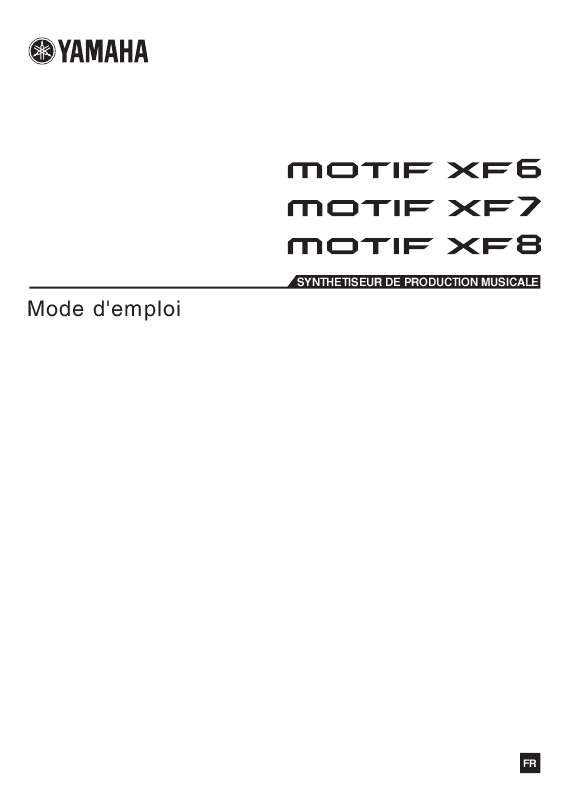 Guide utilisation YAMAHA MOTIF XF8  de la marque YAMAHA