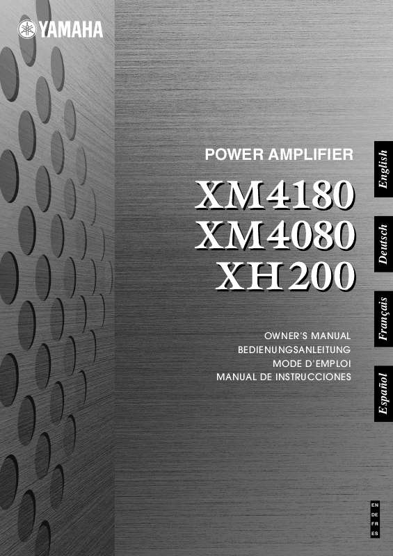 Guide utilisation YAMAHA XM-4080  de la marque YAMAHA