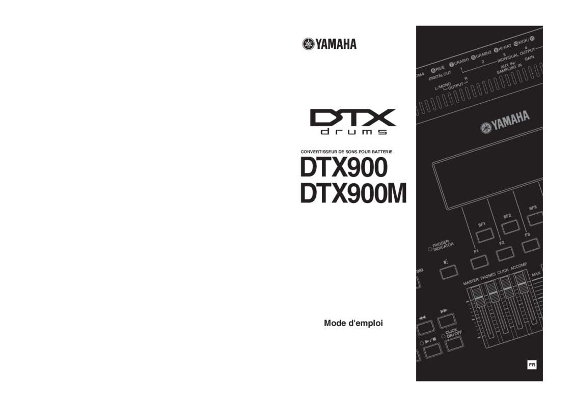 Guide utilisation  YAMAHA DTX900M  de la marque YAMAHA