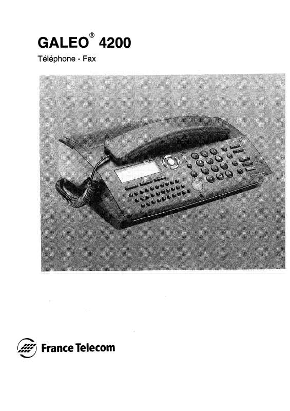 Guide utilisation  FRANCE TELECOM GALEO 4200  de la marque FRANCE TELECOM