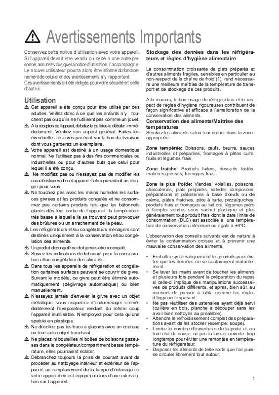 Guide utilisation ARTHUR MARTIN ARA3264-1  de la marque ARTHUR MARTIN