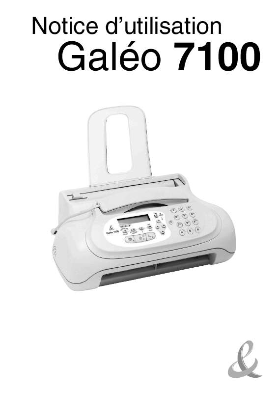 Guide utilisation  FRANCE TELECOM GALEO 7100  de la marque FRANCE TELECOM