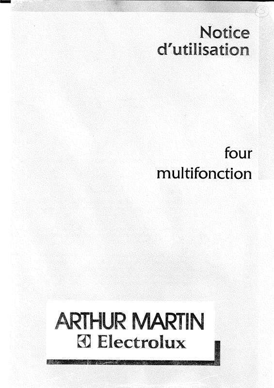 Guide utilisation ARTHUR MARTIN FE0204B1 de la marque ARTHUR MARTIN