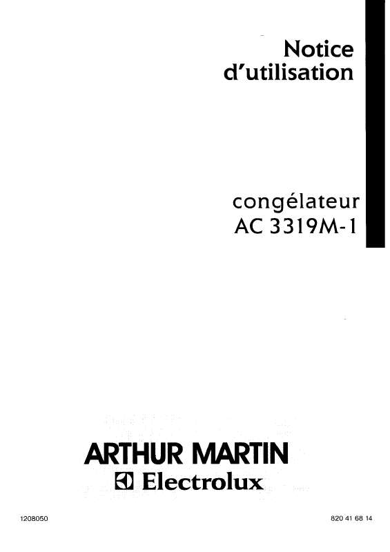 Guide utilisation ARTHUR MARTIN AC3319M1 de la marque ARTHUR MARTIN