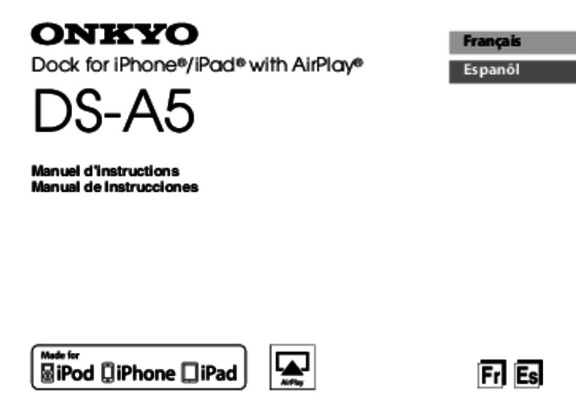 Guide utilisation  ONKYO DS-A5  de la marque ONKYO