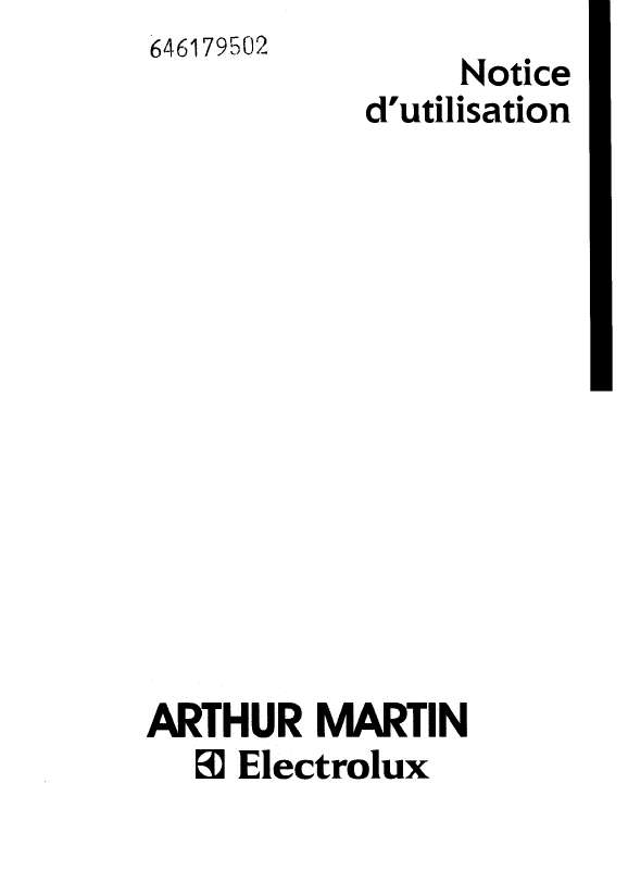 Guide utilisation ARTHUR MARTIN ASF655-2 de la marque ARTHUR MARTIN