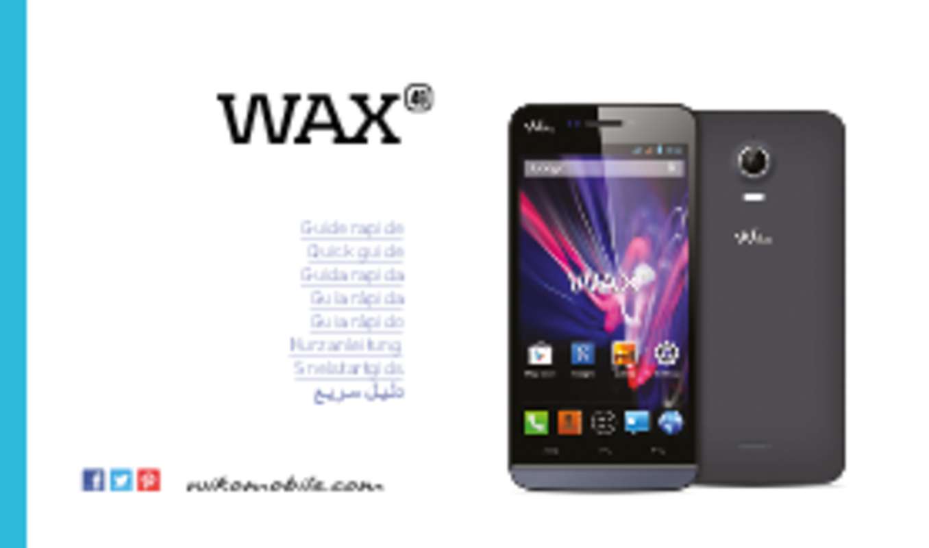 Guide utilisation WIKO WAX  de la marque WIKO