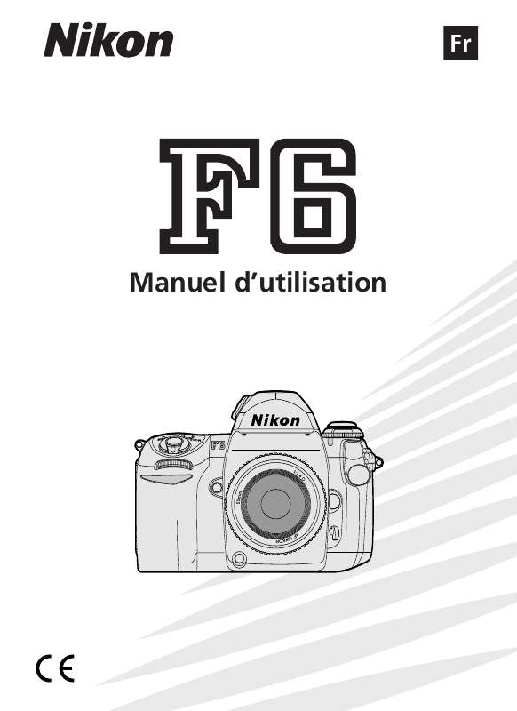 Guide utilisation NIKON F6  de la marque NIKON