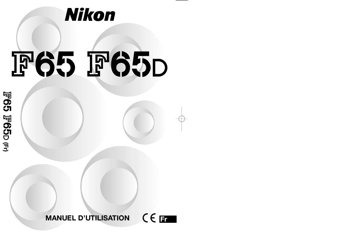 Guide utilisation  NIKON F65D  de la marque NIKON
