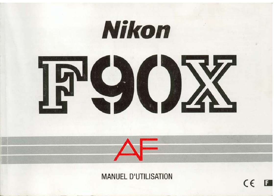 Guide utilisation  NIKON F90X  de la marque NIKON