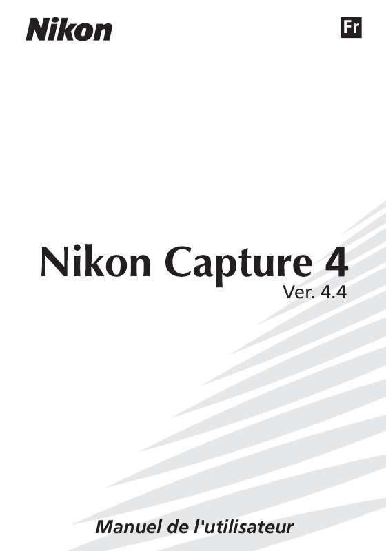 Guide utilisation NIKON CAPTURE  de la marque NIKON