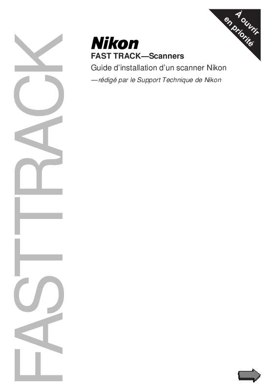 Guide utilisation  NIKON FAST TRACK  de la marque NIKON