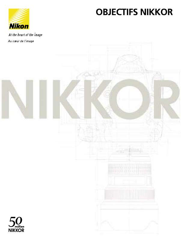 Guide utilisation NIKON NIKKOR  de la marque NIKON