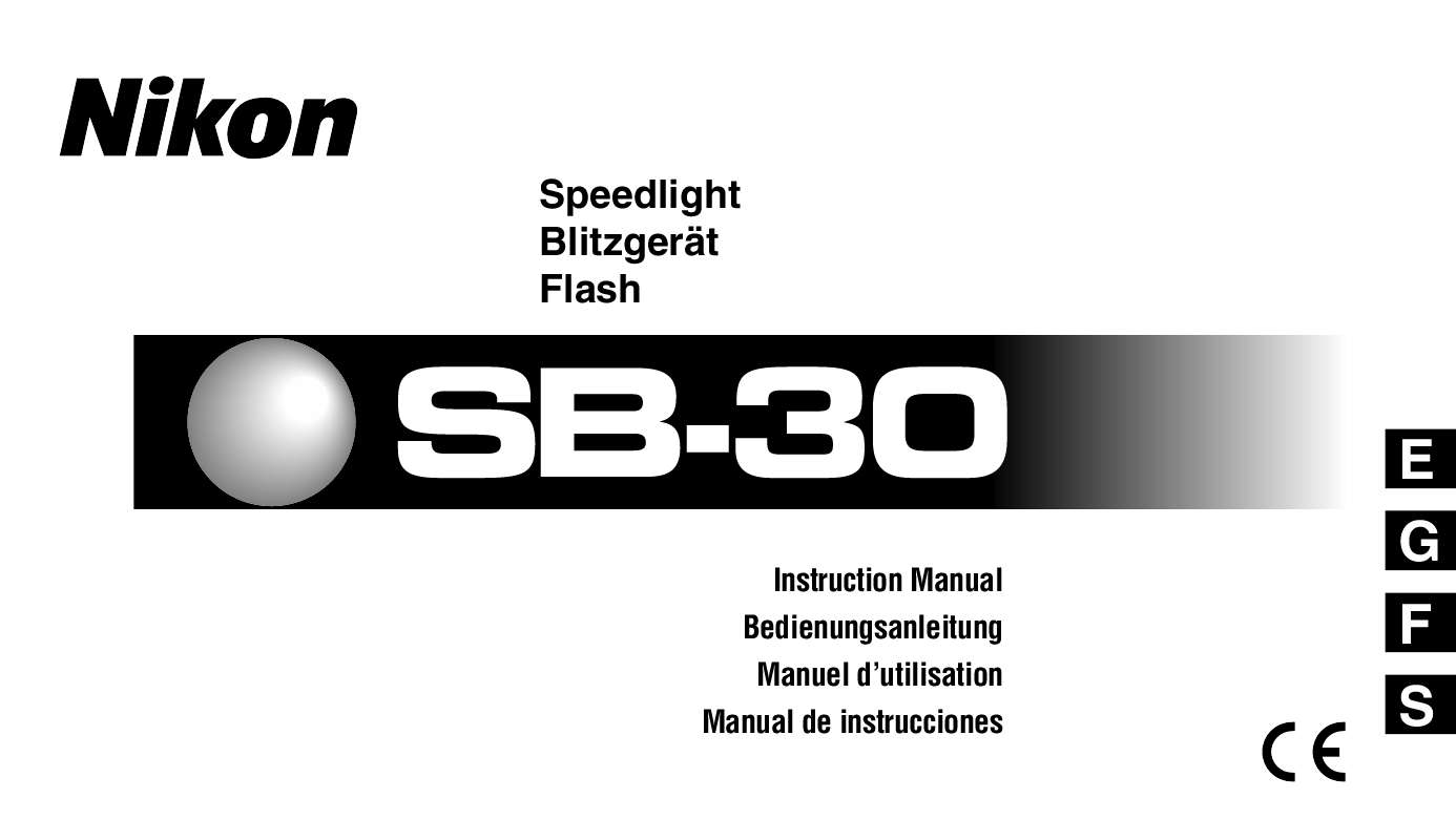 Guide utilisation NIKON SB-30  de la marque NIKON